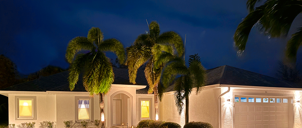 Villa FloridaDream, Aussenannahme Nacht