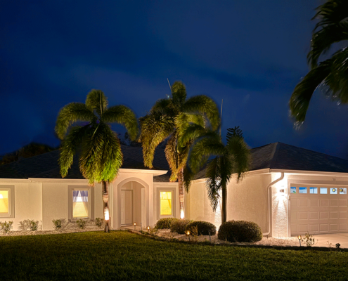 Villa FloridaDream, Aussenannahme Nacht